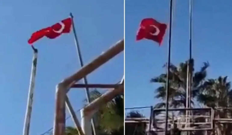 Türk bayrağı saldırısında 69 gözaltı, 8 tutuklama