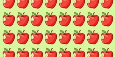 Gözlerine güvenenler buraya: Sayfa dolusu elma arasındaki o “farklı” detayı 6 saniyede görebilecek misiniz?