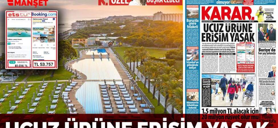 Ucuz ürüne erişim yasak