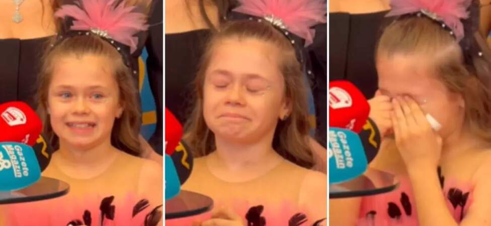 Minik oyuncudan duygusal konuşma! Hüngür hüngür ağladı, İbrahim Büyükak ve Yasemin Sakallıoğlu destek oldu