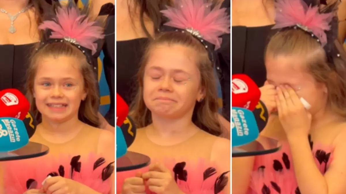 Minik oyuncudan duygusal konuşma! Hüngür hüngür ağladı, İbrahim Büyükak ve Yasemin Sakallıoğlu destek oldu