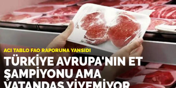 Acı tablo FAO raporuna yansıdı: Türkiye Avrupa’nın et şampiyonu ama vatandaş yiyemiyor