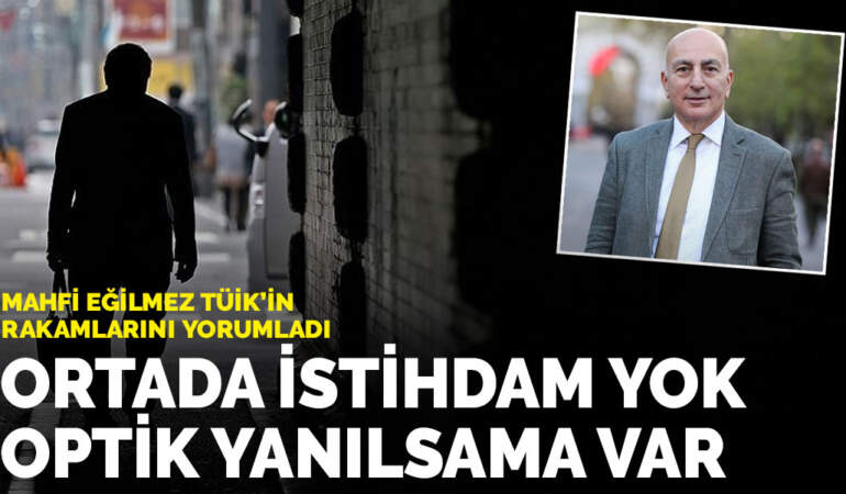Mahfi Eğilmez TÜİK’in rakamlarını yorumladı: Ortada istihdam yok optik yanılsama var