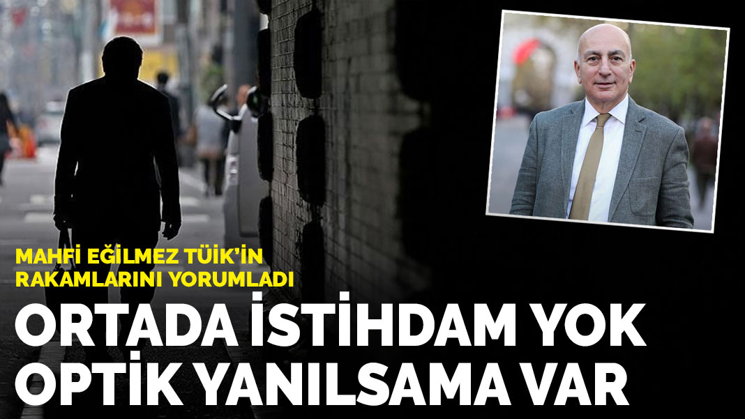 Mahfi Eğilmez TÜİK’in rakamlarını yorumladı: Ortada istihdam yok optik yanılsama var