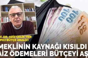 Prof. Dr. Aziz Çelik’ten çarpıcı bütçe analizi: Emeklinin kaynağı kısıldı, faiz ödemeleri bütçeyi aştı
