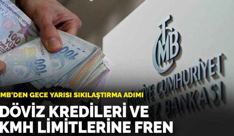 MB’den gece yarısı sıkılaştırma adımı: Döviz kredileri ve KMH limitlerine fren