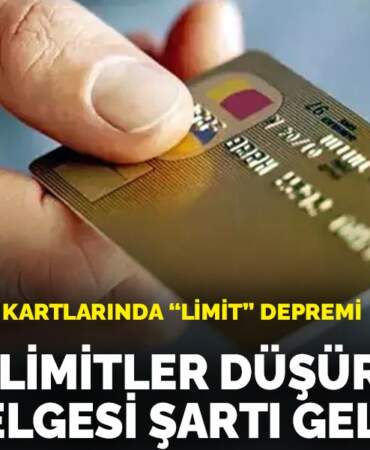 BDDK’dan kredi kartlarında ‘limit’ depremi: Yüksek limitler düşürülüyor, gelir belgesi şartı geldi