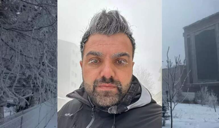 Burası Sibirya değil Türkiye! Dondurucu soğuk kenti vurdu: Kirpikler dondu, buz sarkıtlarının boyu 2 metreyi geçti