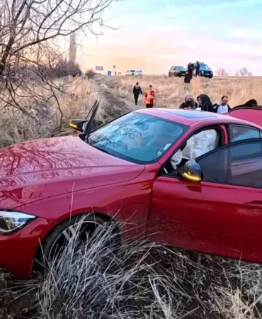 Aksaray’da Otomobil Şarampole Düştü