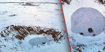 ‘Anadolu’nun Nazar Boncuğu’ Kızılçan Gölü Dondu: Kar 30 Santimetreyi Buldu