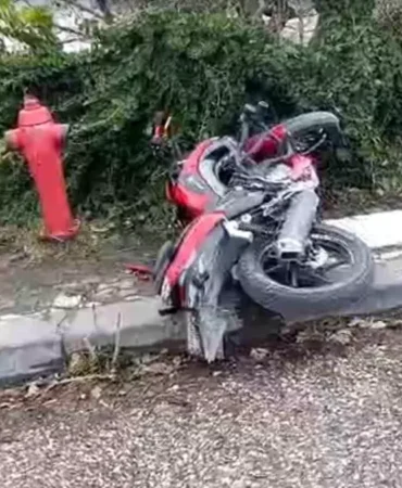 Ankara’da Motosiklet Kazası