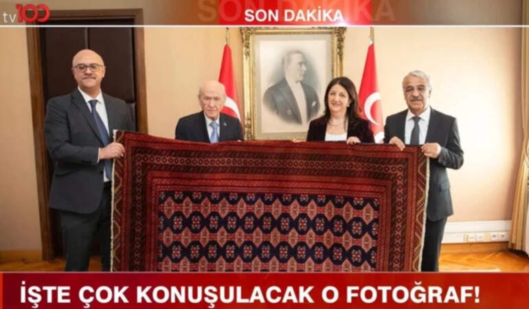 Bahçeli’den tv100’e Özel Açıklama: Öcalan Kilim Hediye Etmiş
