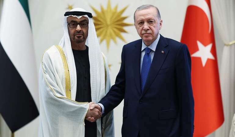 Cumhurbaşkanı Erdoğan, BAE Lideri ile Görüştü