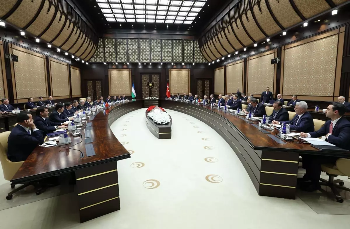 Türkiye ve Özbekistan Liderleri Heyetler Arası Görüşme Gerçekleştirdi