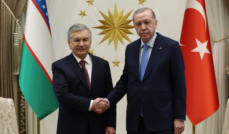 Cumhurbaşkanı Erdoğan’dan, Özbekistan Cumhurbaşkanı Mirziyoyev ile Ortak Açıklama