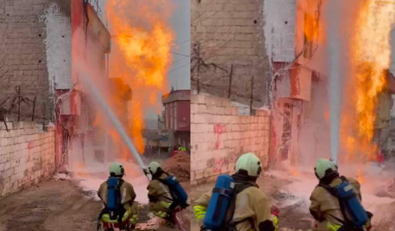Kahramanmaraş’ta Korkutan Patlama! Alevler Metrelerce Yükseldi, Binada Mahsur Kaldılar