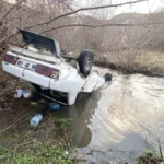 Yozgat’ta Otomobil Dere Yatağına Uçtu