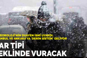 Meteoroloji’nin duayen ismi uyardı: İstanbul ve Ankara’ya ‘derin sistem’ geliyor, kar tipi şeklinde vuracak