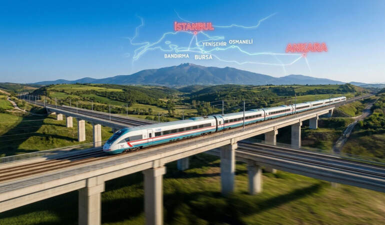 Bursa hızlı tren ne zaman açılacak? Bursa YHT hattı güzergahı nereden geçiyor? Geri sayım başladı!