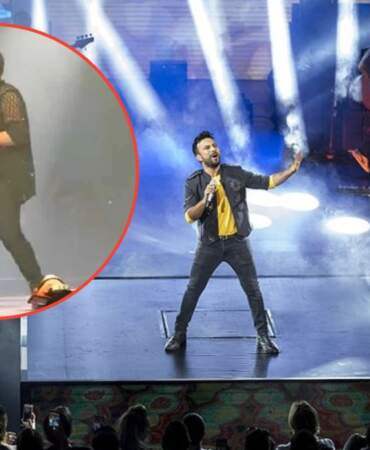 Tarkan’ın konserinde talihsiz kaza! Sahnede dans ederken bir anda fırladı: Megastar hemen toparladı: “Yoruldum dedi bana”