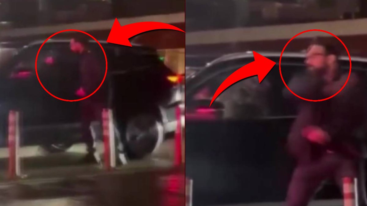 Başakşehir’de dehşet anları: Genç kadının içinde bulunduğu cipin camını dirsekleriyle parçaladı!