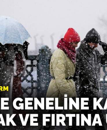 53 ilde sarı alarm: Meteoroloji’den Türkiye geneline kar, sağanak ve fırtına uyarısı
