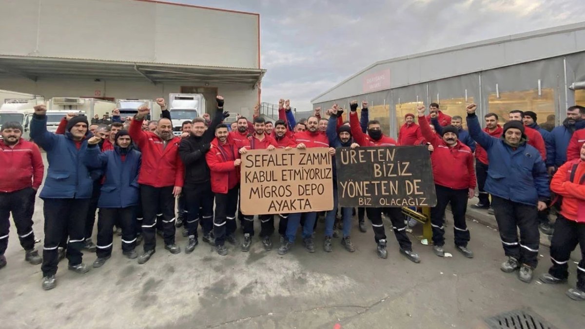 Migros depo işçilerinin direnişi Meclis gündeminde: DEM Parti’den Bakan Işıkhan’a soru önergesi