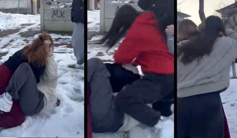 Bolu’da okul çıkışı dehşet: Ortaokullu kızların önünü kesip dakikalarca darp ettiler!
