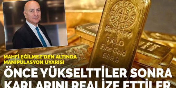 Mahfi Eğilmez’den altında manipülasyon uyarısı: Önce yükselttiler sonra karlarını realize ettiler
