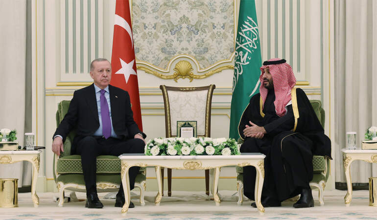 Erdoğan, Veliaht Prens Selman ile görüştü