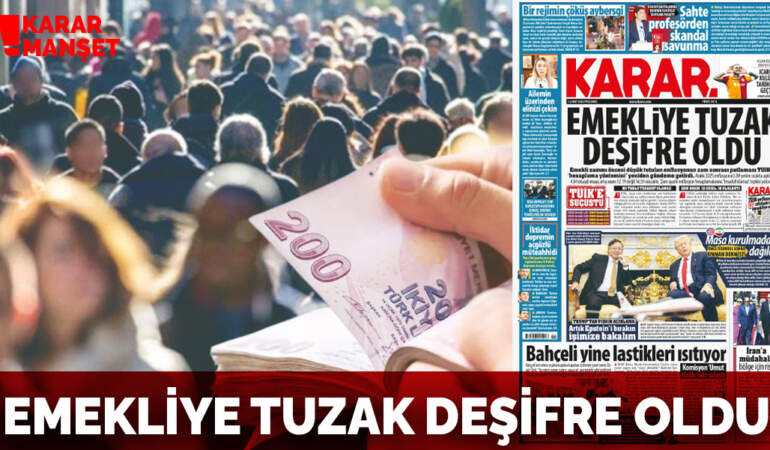 Emekliye tuzak deşifre oldu