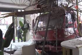 Freni boşalan vinç dehşet saçtı! Önce otomobili sürükledi, sonra diş polikliniğine daldı: Ortalık savaş alanına döndü