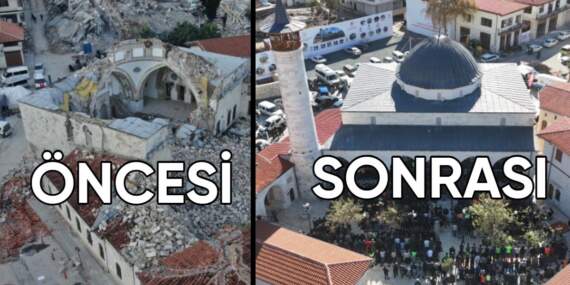 Anadolu’nun ilk camisi Habibi Neccar yeniden ibadete açıldı: Depremde yerle bir olan camii 3 yıl sonra yeniden ayakta