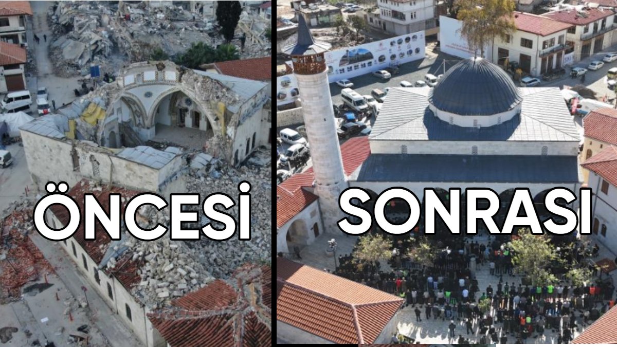 Anadolu’nun ilk camisi Habibi Neccar yeniden ibadete açıldı: Depremde yerle bir olan camii 3 yıl sonra yeniden ayakta