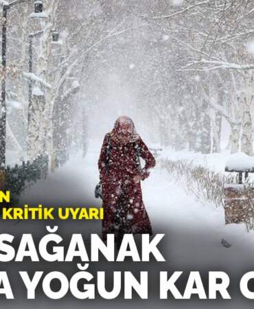 Meteoroloji’den hafta sonu için kritik uyarı: Batıya sağanak, doğuya yoğun kar geliyor