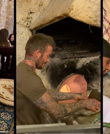 David Beckham’dan kebap şov! Katar’da lavaş açıp kebap yedi