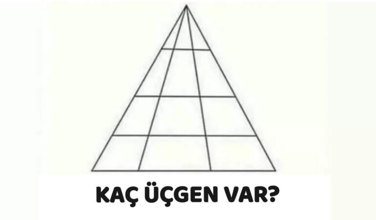 Tartışma sebebiniz olacak zeka oyunu! Resimde kaç üçgen var? Cevabı sadece dahiler bulabiliyor