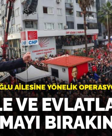 Özel’den İmamoğlu ailesine yönelik operasyonlara tepki: Eşlerle ve evlatlarla uğraşmayı bırakın