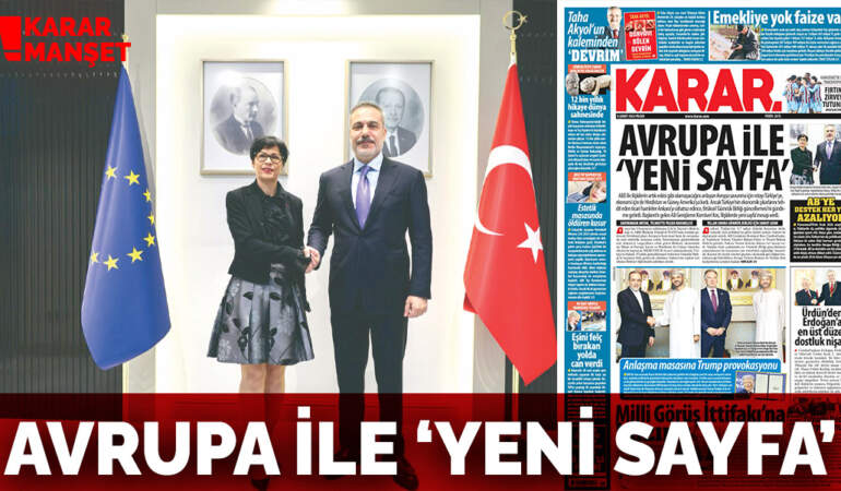 Avrupa ile ‘yeni sayfa’