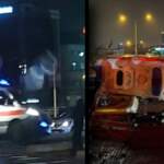 İstanbul’da feci kaza: Hasta taşıyan ambulans otomobille çarpışıp takla attı!