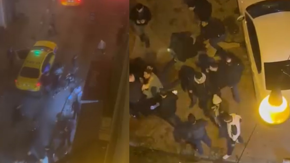 Beyoğlu’nda gece yarısı kavga! Kalabalığın üzerine aracını sürdü