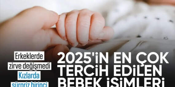 TÜİK açıkladı: 2025’te bebeklere en çok hangi isimler konuldu?