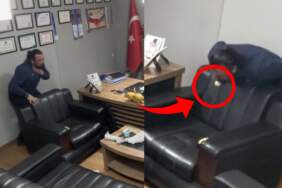Mucize kurtuluş kamerada: Boğazına yemek kaçan sağlıkçı kendi hayatını kurtardı