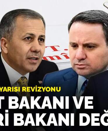 Kabine’de gece yarısı revizyonu: Adalet Bakanı ve İçişleri Bakanı değişti