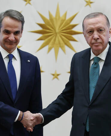 Erdoğan ile Miçotakis Ankara’da bir araya geldi