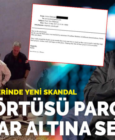 Epstein belgelerinde yeni skandal: Kabe örtüsü parçaları ayaklar altına serildi