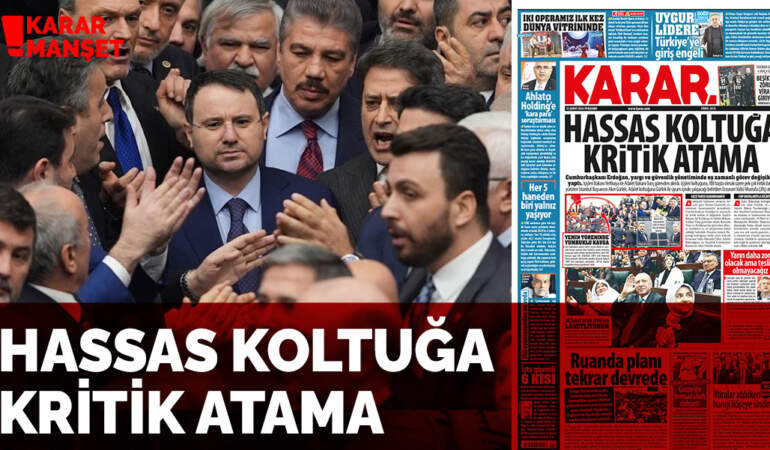 Hassas koltuğa kritik atama