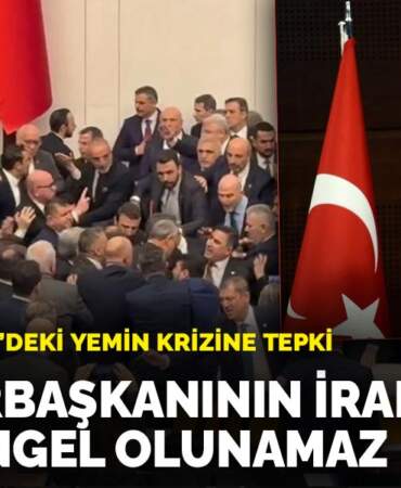 Arınç’tan TBMM’deki yemin krizine tepki: Cumhurbaşkanının iradesine fiilen engel olunamaz