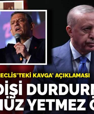 Erdoğan’dan ‘Meclis’teki kavga’ açıklaması: Bu gidişi durdurmaya gücünüz yetmez Özgür