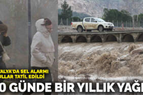 Antalya’da sel alarmı! Okullar tatil edildi: 40 günde bir yıllık yağış